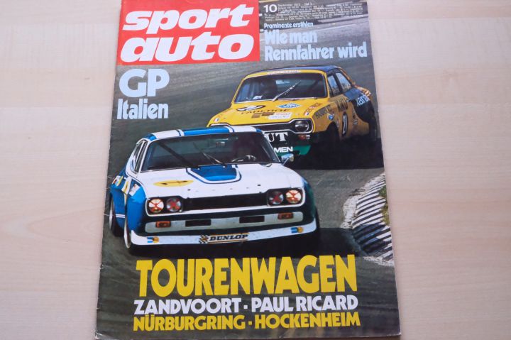 Deckblatt Sport Auto (10/1972)